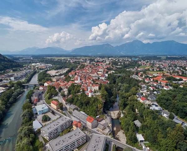 Панорама Перегляд Крань Словенія Європи — стокове фото