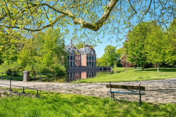 Bekijk Landgoed Duivenvoorde Met Kasteel Duivenvoorden Voorschoten Nederland — Stockfoto