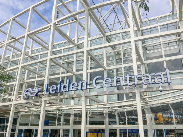 Nizozemsko Leiden Července 2018 Exteriér Hlavního Nádraží Leiden Centraal Leiden — Stock fotografie