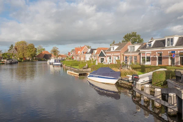 Nizozemsko Terherne Října 2018 Staré Budovy Přístavu Terherne Friesland Nizozemsko — Stock fotografie