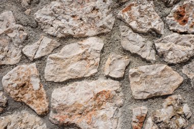 Arka plan duvar bazalt bloklar halinde yakın çekim ile.