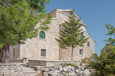 Korfu, Yunanistan eski Perithia Pantokrator Kilisesi.