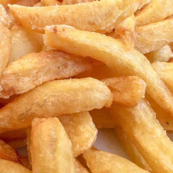 Primer Plano Las Patatas Fritas — Foto de Stock