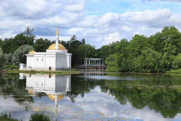 Oroszország Szentpétervár 2020 Július Ekaterininsky Park Képen Catherine Park Központi — Stock Fotó