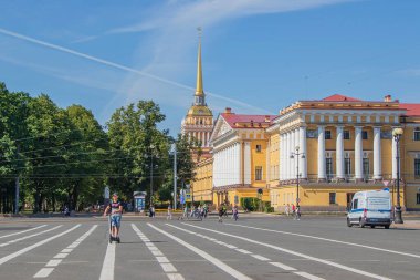 Rusya, St. Petersburg, 19 Temmuz 2020 Saray Meydanı, Ana Deniz Kuvvetleri fotoğrafında.,