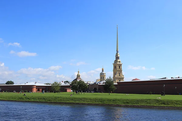 Saint Pétersbourg Russie Juillet 2020 Forteresse Pierre Paul Sur Photo — Photo