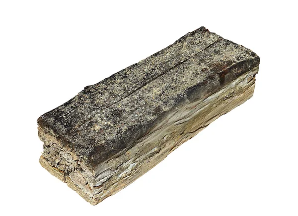 Απομονωμένο Κομμάτι Ξύλο Αποσυντέθηκε Από Μύκητα Αυτό Είναι Από Ένα — Φωτογραφία Αρχείου
