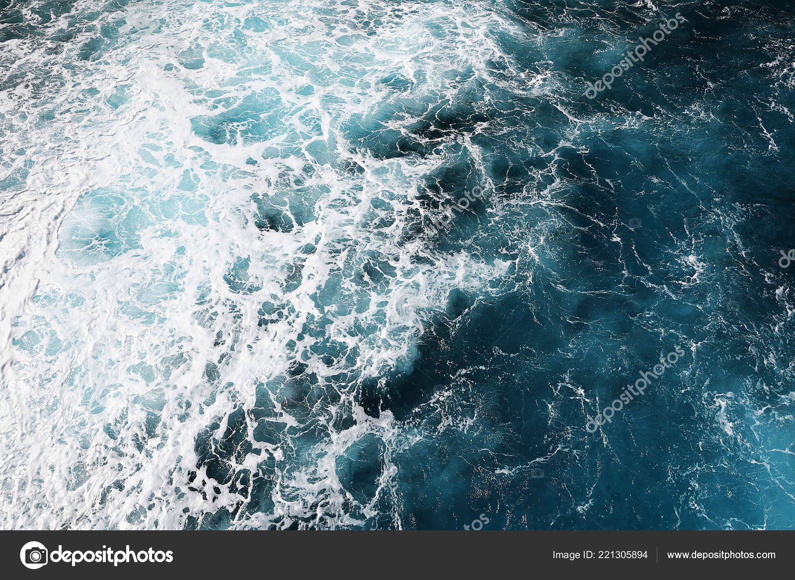 Blue Deep Sea Texture Surface Level Ready Your Design — Stock