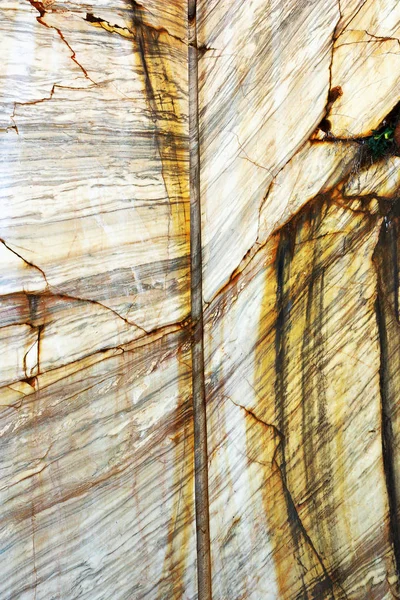 Мраморная Стена Каменоломне Зона Добычи — стоковое фото