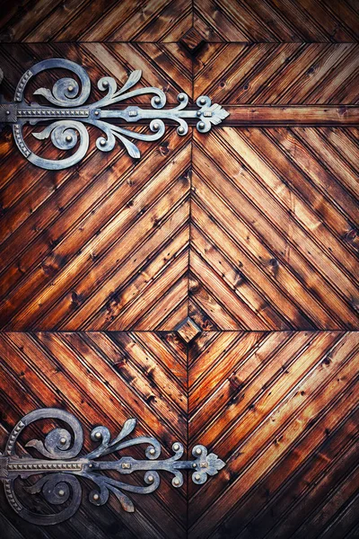 Detail on old wood door — Stock Photo, Image