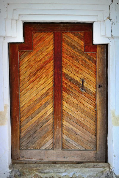 Detalj av ingången på gamla kyrkan — Stockfoto