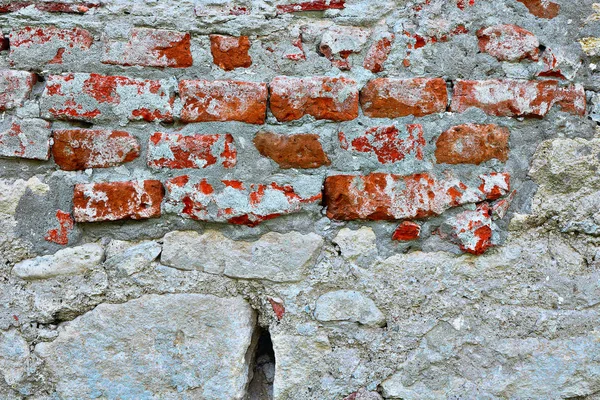 Zničená struktura staré zdi — Stock fotografie