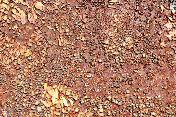 Rostige Oberfläche der metallischen Platte — Stockfoto