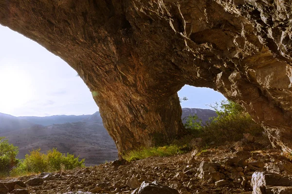 Arco Natural Remetea Rumania Cueva Estudiantil Las Montañas Apuseni Atardecer —  Fotos de Stock