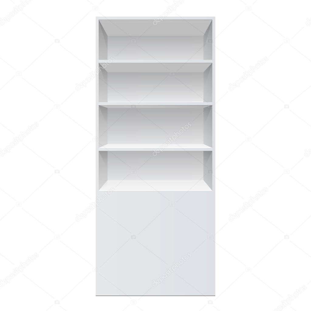 Download Showcase Display Retail Shelf Rack Front View Isolated On The White Background Mockup Template For Your Design Vector Illustration Premium Vector In Adobe Illustrator Ai Ai Format Encapsulated Postscript