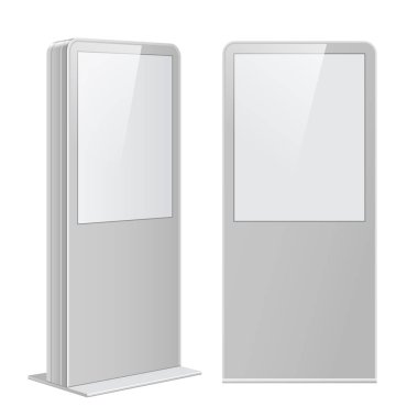 Beyaz arkaplanda gerçekçi vektör ışık kutusu şablonu