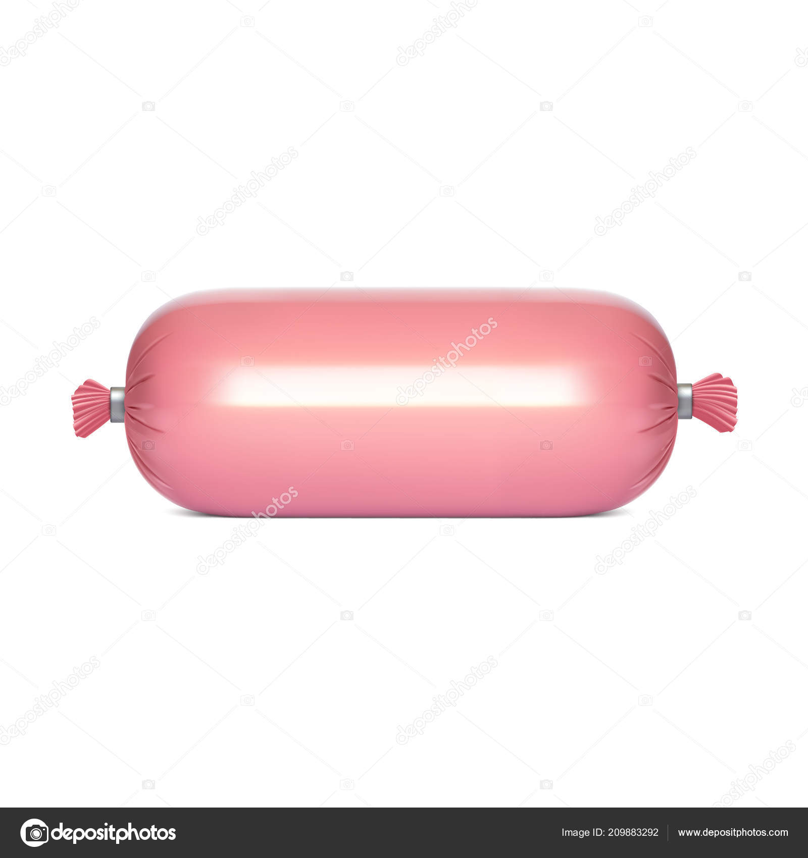 Download Photorealistic Polyethylene Packaging Sausage Other Products Vector Mockup Vector Image By C Sooolnce Vector Stock 209883292