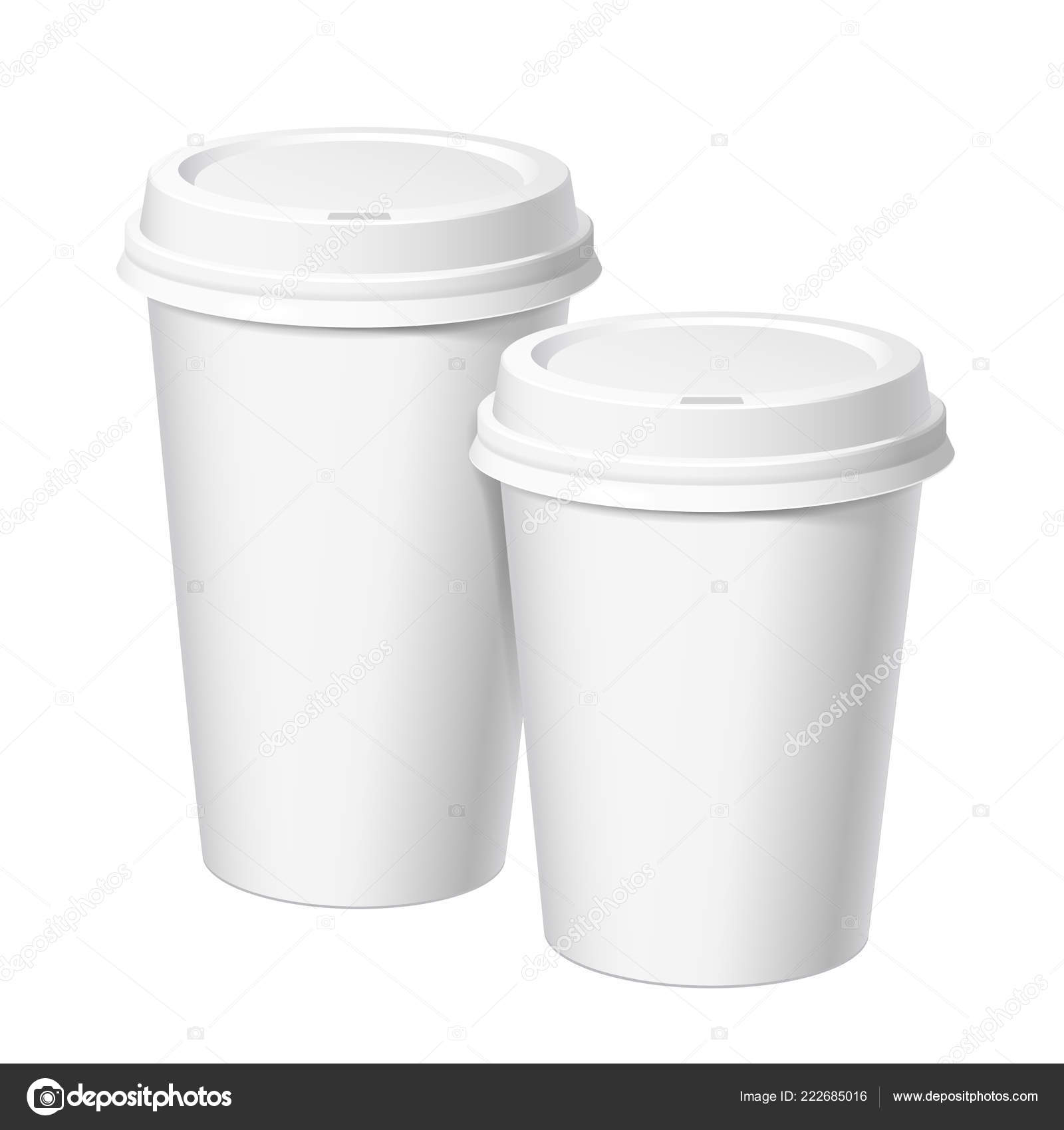 paper coffee cup template size