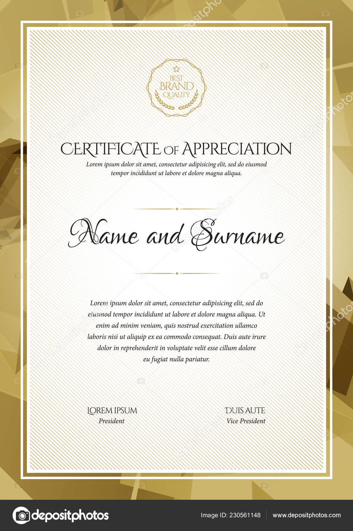 Certificate Template Diploma Modern Design Gift Certificate Vector Pertaining To Graduation Gift Certificate Template Free