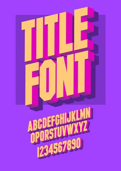 Alfabeto Fuente Chopped Type Serif Font Letras Números Ilustración Vectorial — Archivo Imágenes Vectoriales