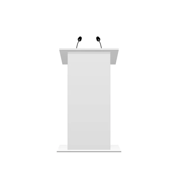 Tribune podium rostrum speech stand. — Stockvector