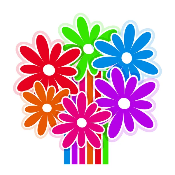 Flower icon and logo. Can be used for flower store. Icon of bouquet flowers. — Stock Vector