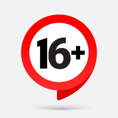 16 Simge gri arka planda yalıtılmış.