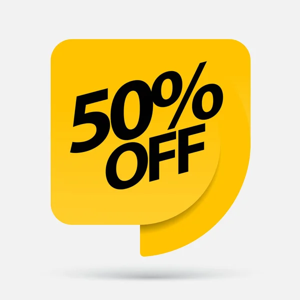 Sale of special offers. Discount with the price is 50 . — Stock Vector