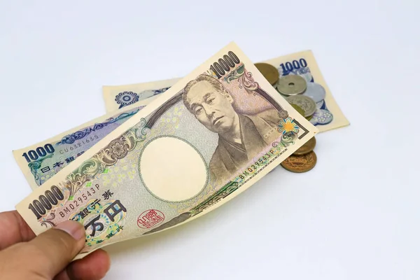 Japanisches Geld Japanischer Yen Selektiver Fokus — Stockfoto