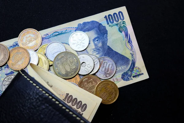 Japanese yen, coin, money — Stock Photo, Image