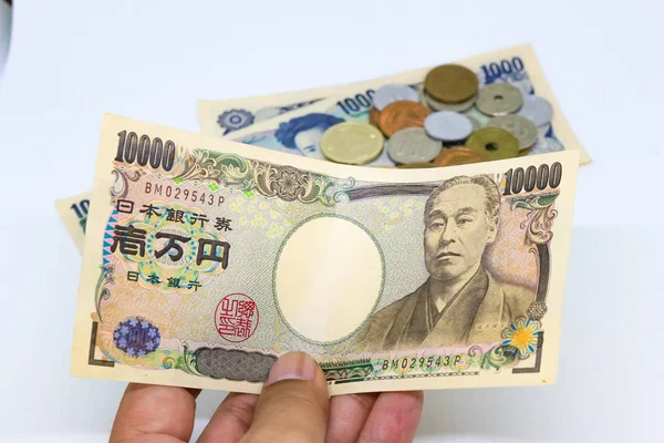 Denaro Giapponese Yen Focus Selettivo — Foto Stock