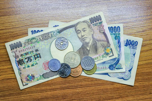 Dinero Japonés Yen Japonés Enfoque Selectivo —  Fotos de Stock