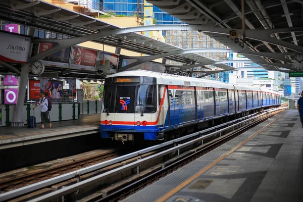 Bangkok Thajsko Říjen 2018 Bts Sky Vlakové Stanici Nana Denní — Stock fotografie