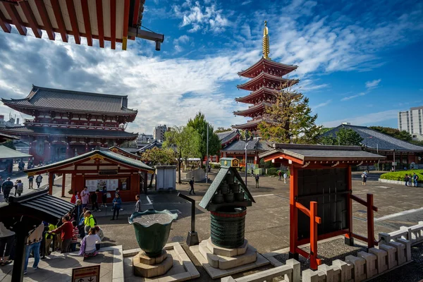 Tokyo Japão Outubro 2018 Templo Sensoji Tóquio Templo Asakusa Mais — Fotografia de Stock