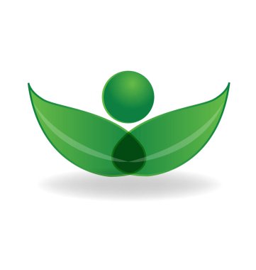 Çevre doğa simgesi yapraklar