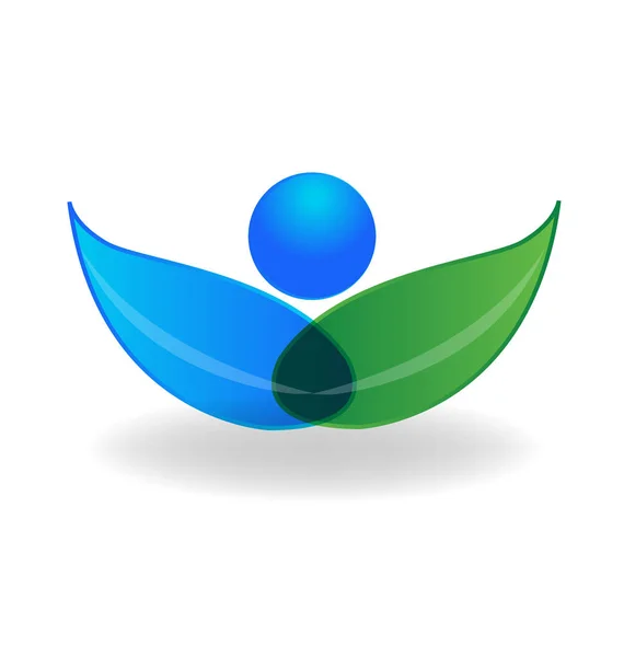 Környezeti természet leafs ikon — Stock Vector