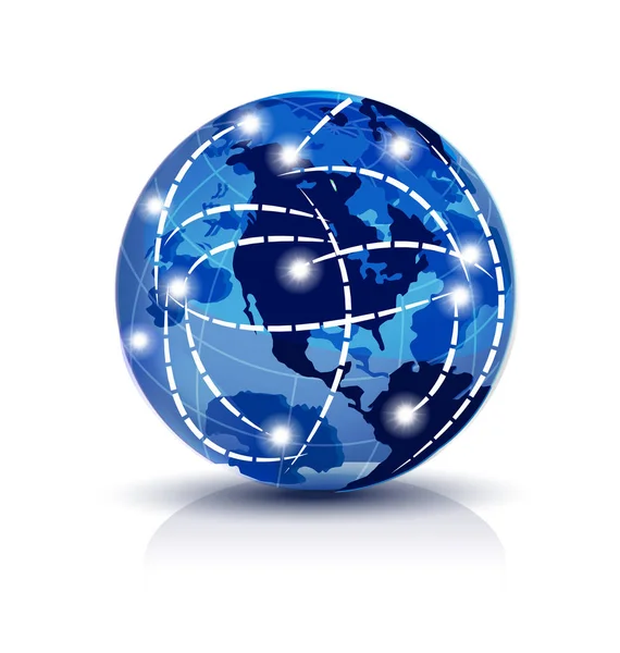 Ticareti dünya çapında ağ simgesini