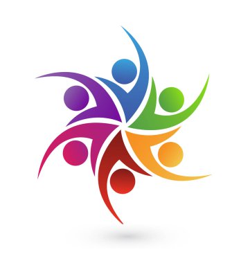 Ekip çalışması grup insan simgesinin
