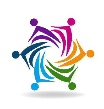 Dostluk insanlar vektör simgesi