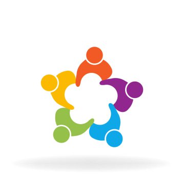 İnsanlar ekip çalışması arkadaş grubu vektör