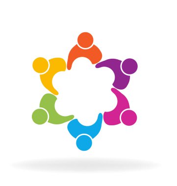 İnsanlar ekip çalışması arkadaş grubu vektör