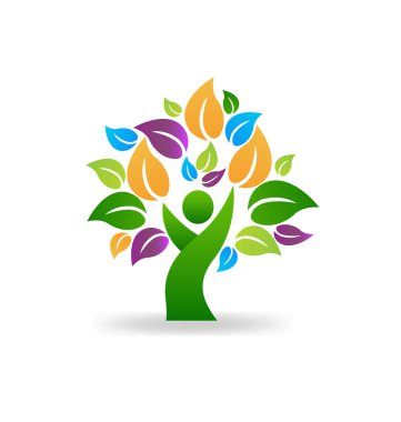 Ağaç insan sembolü, sağlıklı yaşam simgesi