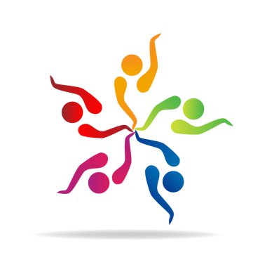 İnsanlar grup birlikte vektör