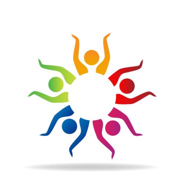 İnsanlar grup birlikte vektör