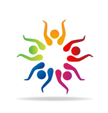 İnsanlar grup birlikte vektör