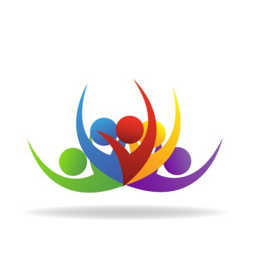 Ekip çalışması insanlar. Topluluk Grup simgesi