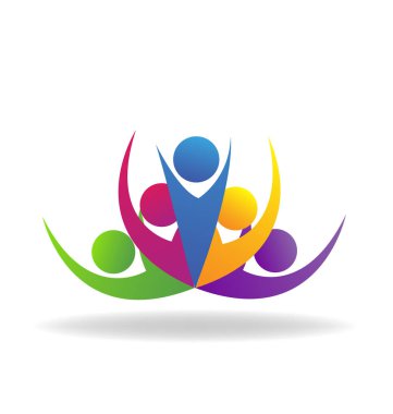 Ekip çalışması insanlar. Topluluk Grup simgesi