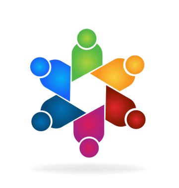 İnsanlar topluluk ekip çalışması vektör tasarımı