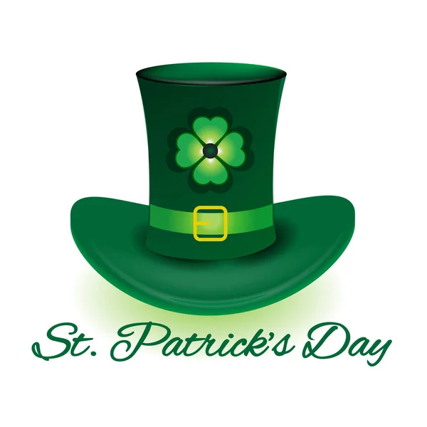 St. Patrick Day leprechaun hat — Stock Vector