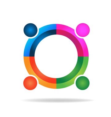 Vektör simge planlama çalışması insanlar grubu